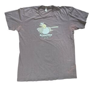 PitchFork Music Festival 2010 Gray Men Large T-Shirt